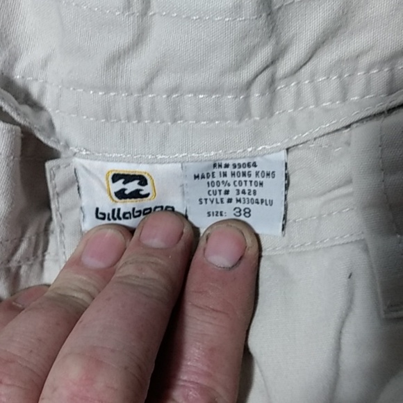 Men's BILLABONG Chino khaki pants 38/32 - Picture 2 of 5